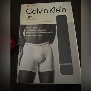 Calvin Klein Men's Icon Cotton Stretch 3-Pack Boxer Brief, M -